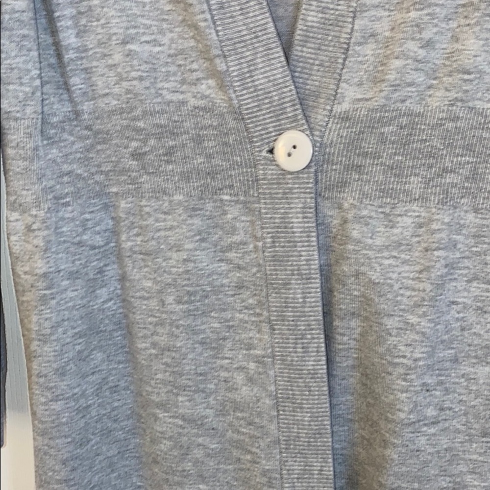 Grey Button Front Sweater - image 4